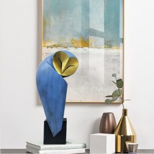 Mid-Century Modern 15 Inch Resin Owl