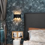 Outdoor wall lamp used as bedside wall light in bedroom