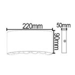Exterior wall light dimension drawing for IP65 outdoor wall light