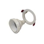 GU10 down lights for ceiling showing round 703 fitting with separate bulb holder