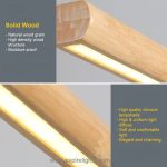 minimalist wood pendant light pinewood close up