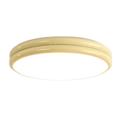 ceiling light fixture flush mount cream round LED light