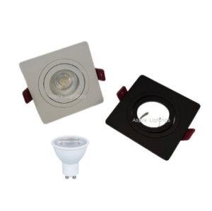 GU10 Bulb LED Downlight Recessed Spotlight Square 702-1