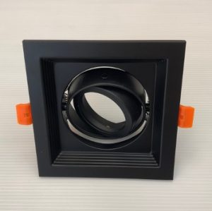 LED Single GU10 Downlight Black