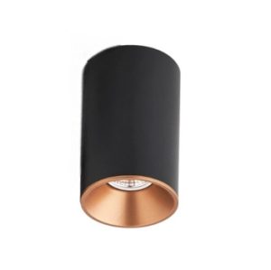 LED GU10 Spotlight Surface Mount Black Rose Gold