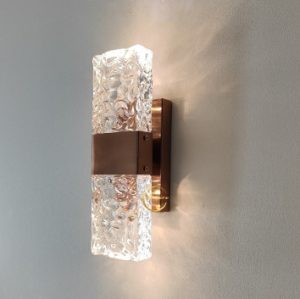 Crystal Wall Light Rose Gold