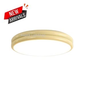 Ceiling Light LED Lighting Japandi Slim Round Circular – Cream