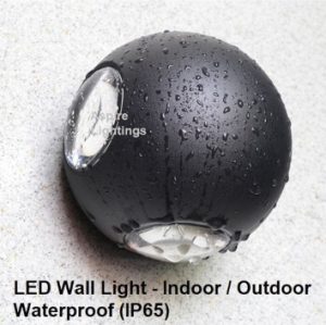 LED Wall Light Bumble Bee Black