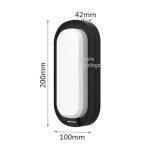 Megaman bulkhead outdoor wall light dimensions 200mm x 100mm x 42mm