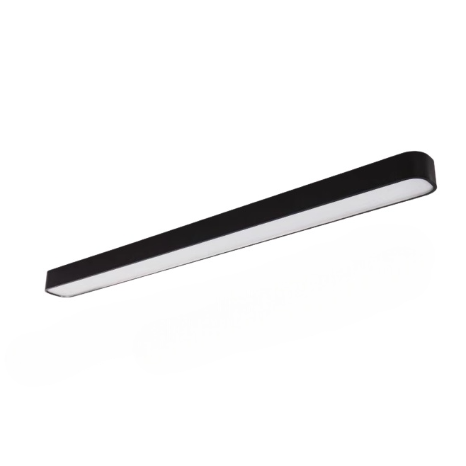 Ceiling LED light in black rectangular design for modern homes