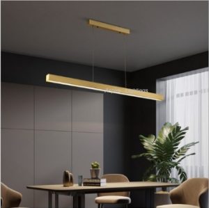 LED Hanging Light Linear Gold