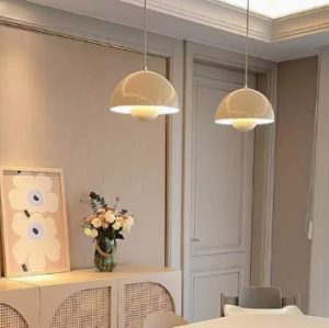 Japandi Scandi Pendant Light – Shrooms Cream