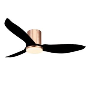 AeroAir AA335 Ceiling Fan Rose Gold Hugger Black Blade