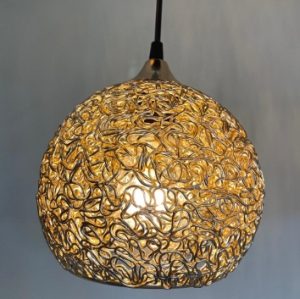 LED Jasper Gold Pendant Light
