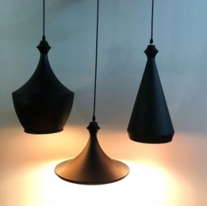 LED Hanging Light Chess Black