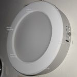 megaman lights installed round LED ceiling light