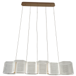 Hexaglow lamp pendant ceiling light 95cm gold LED pendant with adjustable cords