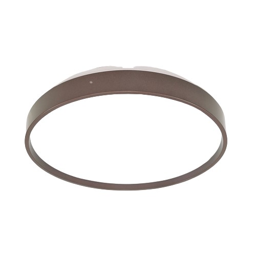 Orion Grey LED ceiling light in cocoa finish, 26cm round surface mount 20W daylight ceiling light for bathroom balcony and small room