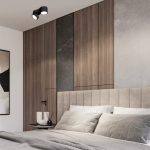 Twin ceiling light without false ceiling black adjustable LED spotlight installed in modern bedroom