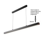 LED pendant light with smart gesture sensor for pendant lighting for kitchen island and dining use