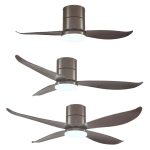 Mocha Bestar ceiling fan with 2-blade, 3-blade and 4-blade options, contemporary ceiling fan with light