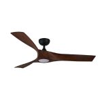 Mowe ceiling fan black with dark wood 52 inch ceiling fan and light