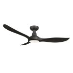 Mowe Gale modern ceiling fans in black with ceiling fan and light design