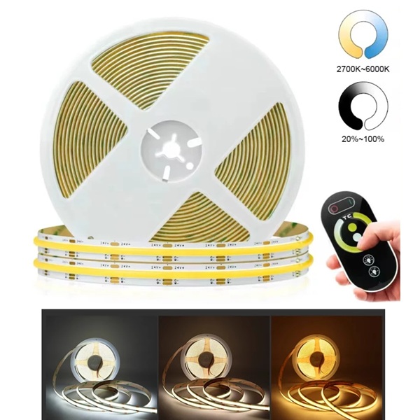 LED Strip COB tri tone 24V with remote dimming