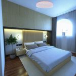 LED ceiling lights Crystaline round ceiling light installed in bedroom