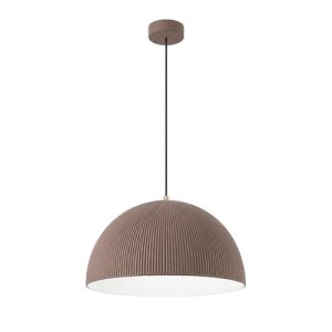 latte modern high ceiling lighting latte ribbed dome pendant
