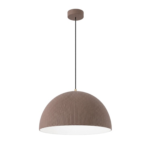 latte modern high ceiling lighting latte ribbed dome pendant