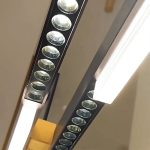 Magnus dining room table pendant light with diffused light and anti-glare spotlights