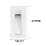 Scala recessed step light removable LED module separated from plaster frame