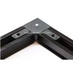 track rail connectors black L type 90 degree corner connector