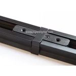 track rail connectors black straight extension connector
