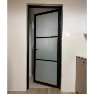 MOVI MINIMAL 50mm Aluminium frame Door c/w Outer Frame in Laminated Glass