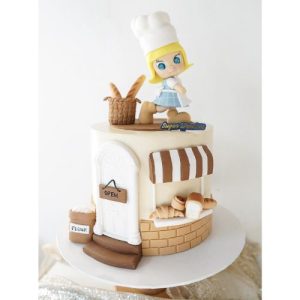 Popmart inspired Molly pastry cake