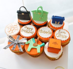 Hermes Inspired Cupcakes