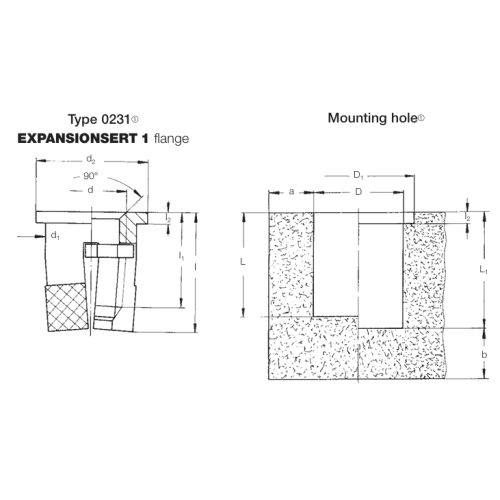 Amtec Expansionsert 1 with Flange Brass Insert M2.5 x 6mm, Pack of 100, 0231 025 0006 - Image 2