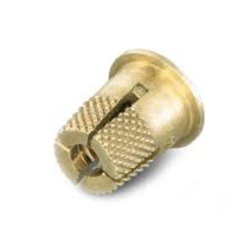Amtec Expansionsert 1 with Flange Brass Insert M2.5 x 6mm, Pack of 100, 0231 025 0006