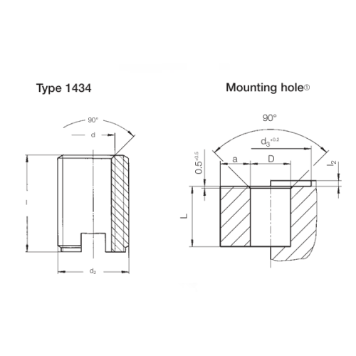 Amtec Quicksert Brass Insert M3 x 6mm, Pack of 100, 1434 503 0006 - Image 2