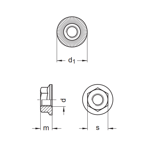 Ripp Lock M5 Lock Nut, Steel, Pack of 100, W1931005 - Image 2