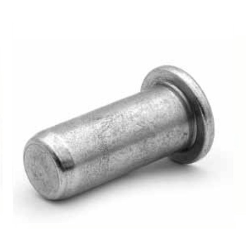 Rivkle Blind Rivet Nut M3 (For 1.5mm to 3mm), Flat Head Plain Closed, Steel, Pack of 100, 233 21 030 030