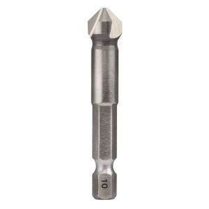 Bordo 10.0mm HSS Countersink Triple Flute 90 Deg. Bright Hex Shank, 3846-10