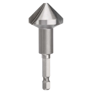Bordo 28.0mm HSS Countersink Triple Flute 90 Deg. Bright Hex Shank, 3846-28