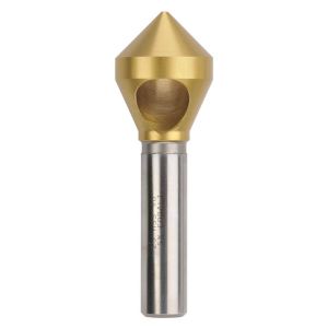 Bordo 25mm 90 Degree HSS Co5 TiN Coated Cross Hole Countersink, 3850-25