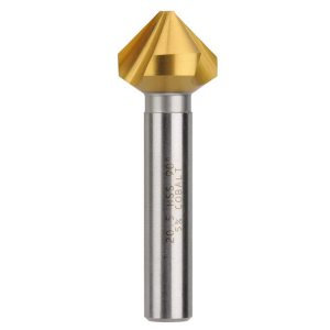 Bordo 20.5mm 90 Degree HSS Co5 TiN Coated Triple Flute Countersink, 3853-20.5