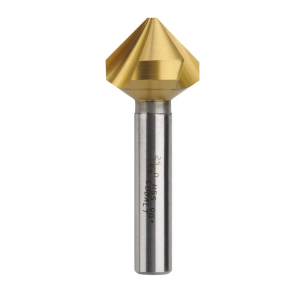 Bordo 25mm 90 Degree HSS Co5 TiN Coated Triple Flute Countersink, 3853-25