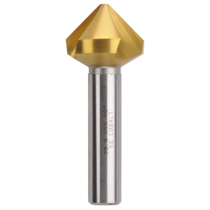 Bordo 28mm 90 Degree HSS Co5 TiN Coated Triple Flute Countersink, 3853-28