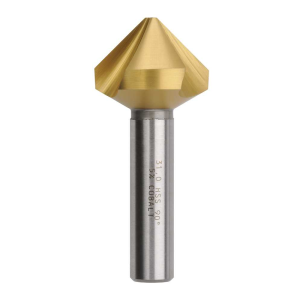 Bordo 31mm 90 Degree HSS Co5 TiN Coated Triple Flute Countersink, 3853-31